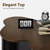 image:imageMCombo 47 Wooden Dog Crate Furniture Cloud Shape End Table Pet Crate Solid Rubber Wood Indoor Cage for DogsPets SW84 BrownBrown