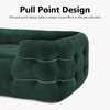 image:imageMCombo Dog Sofa Bed 33 Inches Length Foam Pet Bed with Washable Cushion Cover Modern Pet Couch for Small Medium Dogs 0553 Blackish Green