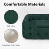 image:imageMCombo Dog Sofa Bed 33 Inches Length Foam Pet Bed with Washable Cushion Cover Modern Pet Couch for Small Medium Dogs 0553 Blackish Green