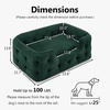 image:imageMCombo Dog Sofa Bed 33 Inches Length Foam Pet Bed with Washable Cushion Cover Modern Pet Couch for Small Medium Dogs 0553 Blackish Green