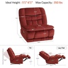 image:imageMCombo Dual Motor Oversized Power Recliner Chair 382 Large Wide Seat Rocker Recliner with LED Lighting USB Ports Perfect for Living Room Office and Home Theater Fabric PR607 BurgundyBurgundy