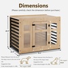 image:imageMCombo Wooden Dog Crate Furniture Pet House End Table Solid Wood Indoor Cage for Small Medium Dogs 1421 Natural