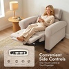 image:imageMCombo Wall Hugger Power Recliner Chair for Small Spaces RV amp Living Room HL164 BeigeBeige