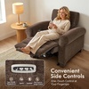 image:imageMCombo Wall Hugger Power Recliner Chair for Small Spaces RV amp Living Room HL164 BeigeDark Brown