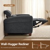 image:imageMCombo Wall Hugger Power Recliner Chair for Small Spaces RV amp Living Room HL164 BeigeDark Grey