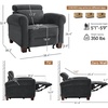 image:imageMCombo Wall Hugger Power Recliner Chair for Small Spaces RV amp Living Room HL164 BeigeDark Grey