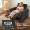 image:imageMCombo Wall Hugger Power Recliner Chair for Small Spaces RV amp Living Room HL164 BeigeDark Grey