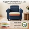 image:imageMCombo Wall Hugger Power Recliner Chair for Small Spaces RV amp Living Room HL164 BeigeNavy Blue