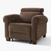 image:imageMCombo Wall Hugger Power Recliner Chair for Small Spaces RV amp Living Room HL164 BeigeDark Brown
