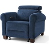 image:imageMCombo Wall Hugger Power Recliner Chair for Small Spaces RV amp Living Room HL164 BeigeNavy Blue