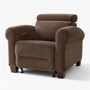 image:imageMCombo Wall Hugger Power Recliner Chair for Small Spaces RV amp Living Room HL164 BeigeDark Brown