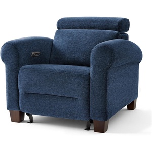 image:imageMCombo Wall Hugger Power Recliner Chair for Small Spaces RV amp Living Room HL164 BeigeNavy Blue