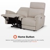 image:imageMCombo 708 Zero Gravity Power Loveseat Recliner Sofa with Massage and Dual Heating Adjustable Headrest USB amp Type C Port for Living Room Fabric PR606M2 BeigeBeige
