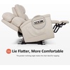 image:imageMCombo 708 Zero Gravity Power Loveseat Recliner Sofa with Massage and Dual Heating Adjustable Headrest USB amp Type C Port for Living Room Fabric PR606M2 BeigeBeige
