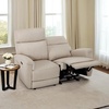 image:imageMCombo 708 Zero Gravity Power Loveseat Recliner Sofa with Massage and Dual Heating Adjustable Headrest USB amp Type C Port for Living Room Fabric PR606M2 BeigeBeige