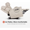 image:imageMCombo 708 Zero Gravity Power Loveseat Recliner Sofa with Massage and Dual Heating Adjustable Headrest USB amp Type C Port for Living Room Fabric PR606M2 BeigeBeige