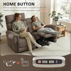 image:imageMCombo 708 Zero Gravity Power Loveseat Recliner Sofa with Massage and Dual Heating Adjustable Headrest USB amp Type C Port for Living Room Fabric PR606M2 BeigeMocha