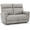 image:imageMCombo 708 Zero Gravity Power Loveseat Recliner Sofa with Massage and Dual Heating Adjustable Headrest USB amp Type C Port for Living Room Fabric PR606M2 BeigeMist Grey