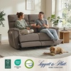 image:imageMCombo 708 Zero Gravity Power Loveseat Recliner Sofa with Massage and Dual Heating Adjustable Headrest USB amp Type C Port for Living Room Fabric PR606M2 BeigeMocha