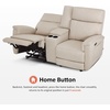 image:imageMCombo 708 Zero Gravity Power Loveseat Recliner Sofa with Massage and Dual Heating Adjustable Headrest USB amp Type C Port for Living Room Fabric PR606M2 BeigeBeige