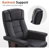 image:imageMCombo Manual Swivel Recliner with Ottoman Chair Ottoman Set for RV Small Spaces Living Room Bedroom Office 4919 Chenille BlueBlack