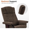 image:imageMCombo Manual Swivel Recliner with Ottoman Chair Ottoman Set for RV Small Spaces Living Room Bedroom Office 4919 Chenille BlueBrown