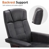 image:imageMCombo Manual Swivel Recliner with Ottoman Chair Ottoman Set for RV Small Spaces Living Room Bedroom Office 4919 Chenille BlueDark Grey