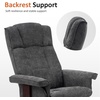 image:imageMCombo Manual Swivel Recliner with Ottoman Chair Ottoman Set for RV Small Spaces Living Room Bedroom Office 4919 Chenille BlueGrey