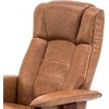image:imageMCombo Manual Swivel Recliner with Ottoman Chair Ottoman Set for RV Small Spaces Living Room Bedroom Office 4919 Chenille BlueSaddle