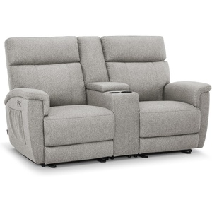 image:imageMCombo 708 Zero Gravity Power Loveseat Recliner Sofa with Massage and Dual Heating Adjustable Headrest USB amp Type C Port for Living Room Fabric PR606M2 BeigeMist Grey