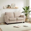 image:imageMCombo 677 Loveseat Sofa 2Seater Small Couch for Small Spaces Classic Rolled Arm Upholstered Sofa with Solid Wood Legs for Living Room Removable Cover Chenille Fabric VE730 Navy BlueBeige