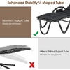 image:imageMCombo Outdoor Steel Chaise Lounge Chair with Removable Canopy and Cushions Reclining Chair wSide Pocket Arc Stand for Beach Poolside Backyard Balcony Porch 4097 BeigeBlack