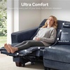 image:imageMCombo 854 Zero Wall Hugger Power Recliner Sofa HL198M3 Toast  3Seater Power Headrest USB A amp C Charge Ports Solid Wood Legs Small Spaces Living Room Breathable Faux LeatherPacific