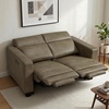 image:imageMCombo 854 Zero Wall Hugger Power Recliner Sofa HL198M3 Toast  3Seater Power Headrest USB A amp C Charge Ports Solid Wood Legs Small Spaces Living Room Breathable Faux LeatherGrey