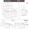 image:imageMCombo Dual Motor Power Lift Recliner Chair for Elderly Massage and Heat Lay Flat Zero Gravity Home Button USB Port Faux Leather 7680 Cream White LargeCream White
