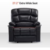 image:imageMCombo Dual Motor Power Lift Recliner Chair for Elderly Massage and Heat Lay Flat Zero Gravity Home Button USB Port Faux Leather 7680 Cream White LargeBlack