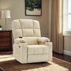 image:imageMCombo Dual Motor Power Lift Recliner Chair for Elderly Massage and Heat Lay Flat Zero Gravity Home Button USB Port Faux Leather 7680 Cream White LargeCream White