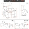 image:imageMCombo Dual Motor Power Lift Recliner Chair for Elderly Massage and Heat Lay Flat Zero Gravity Home Button USB Port Faux Leather 7680 Cream White LargeCream White