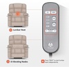 image:imageMCombo Dual Motor Power Lift Recliner Chair for Elderly Massage and Heat Lay Flat Zero Gravity Home Button USB Port Faux Leather 7680 Cream White LargeDark Grey