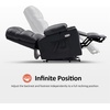 image:imageMCombo Dual Motor Power Lift Recliner Chair for Elderly Massage and Heat Lay Flat Zero Gravity Home Button USB Port Faux Leather 7680 Cream White LargeBlack