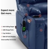 image:imageMCombo Dual Motor Power Lift Recliner Chair for Elderly Massage and Heat Lay Flat Zero Gravity Home Button USB Port Faux Leather 7680 Cream White LargeNavy Blue