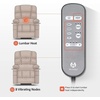 image:imageMCombo Dual Motor Power Lift Recliner Chair for Elderly Massage and Heat Lay Flat Zero Gravity Home Button USB Port Faux Leather 7680 Cream White LargeBlack