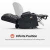 image:imageMCombo Dual Motor Power Lift Recliner Chair for Elderly Massage and Heat Lay Flat Zero Gravity Home Button USB Port Faux Leather 7680 Cream White LargeBlack