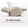 image:imageMCombo Dual Motor Power Lift Recliner Chair for Elderly Massage and Heat Lay Flat Zero Gravity Home Button USB Port Faux Leather 7680 Cream White LargeBeige