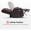 image:imageMCombo Dual Motor Power Lift Recliner Chair for Elderly Massage and Heat Lay Flat Zero Gravity Home Button USB Port Faux Leather 7680 Cream White LargeDark Brown