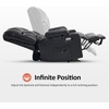 image:imageMCombo Dual Motor Power Lift Recliner Chair for Elderly Massage and Heat Lay Flat Zero Gravity Home Button USB Port Faux Leather 7680 Cream White LargeBlack