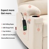 image:imageMCombo Dual Motor Power Lift Recliner Chair for Elderly Massage and Heat Lay Flat Zero Gravity Home Button USB Port Faux Leather 7680 Cream White LargeCream White