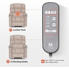 image:imageMCombo Dual Motor Power Lift Recliner Chair for Elderly Massage and Heat Lay Flat Zero Gravity Home Button USB Port Faux Leather 7680 Cream White LargeCream White