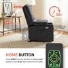 image:imageMCombo Dual Motor Power Lift Recliner Chair for Elderly Massage and Heat Lay Flat Zero Gravity Home Button USB Port Faux Leather 7680 Cream White LargeBlack