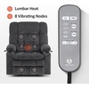 image:imageMCombo Oversized Dual Motor Power Lift Recliner Chair for Elderly R7891  Heat and Massage Zero Gravity Lift Chair Infinite Position Lay Flat USB Ports Big amp Tall Fabric LargeWide BurgundyDark Gray